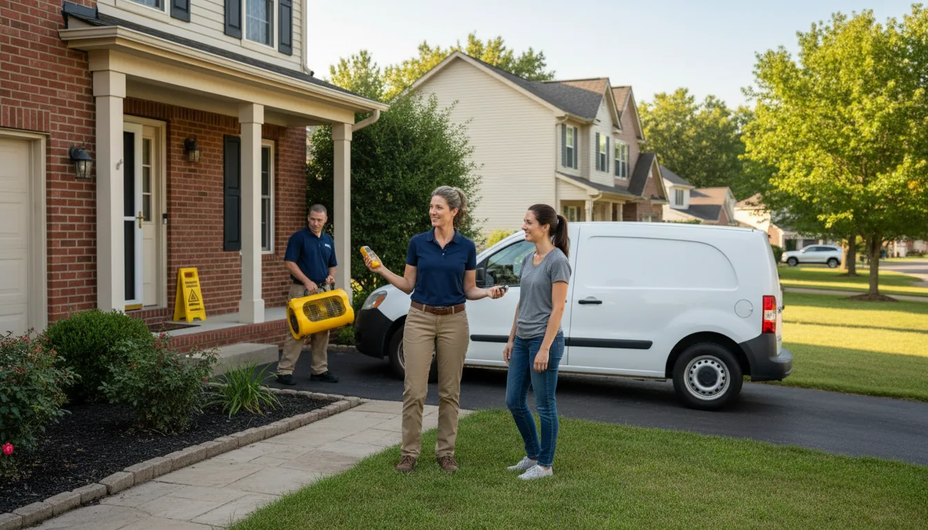Residential water damage restoration in Parks, AZ